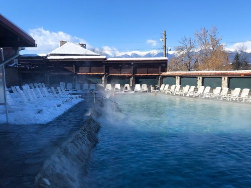 Izgreva Hot Springs near Bansko in winter